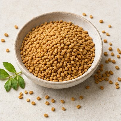 Editorial illustration of Fenugreek source material